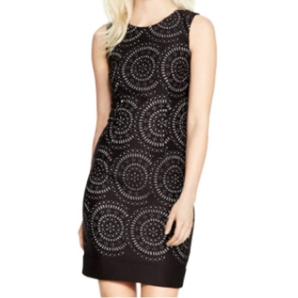 NWT White House Black Market Circle Cutout Sheath Dress Black Size 4
